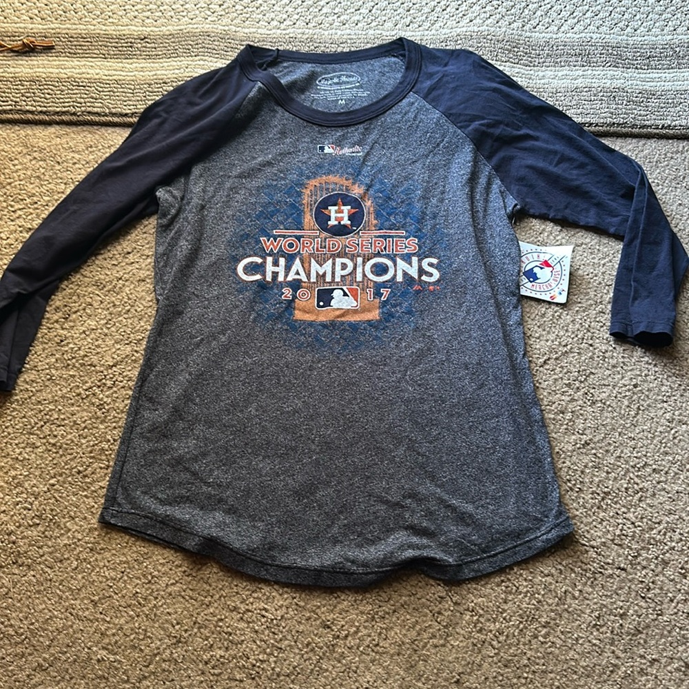 NWT Houston Astros 2017 WS shirt